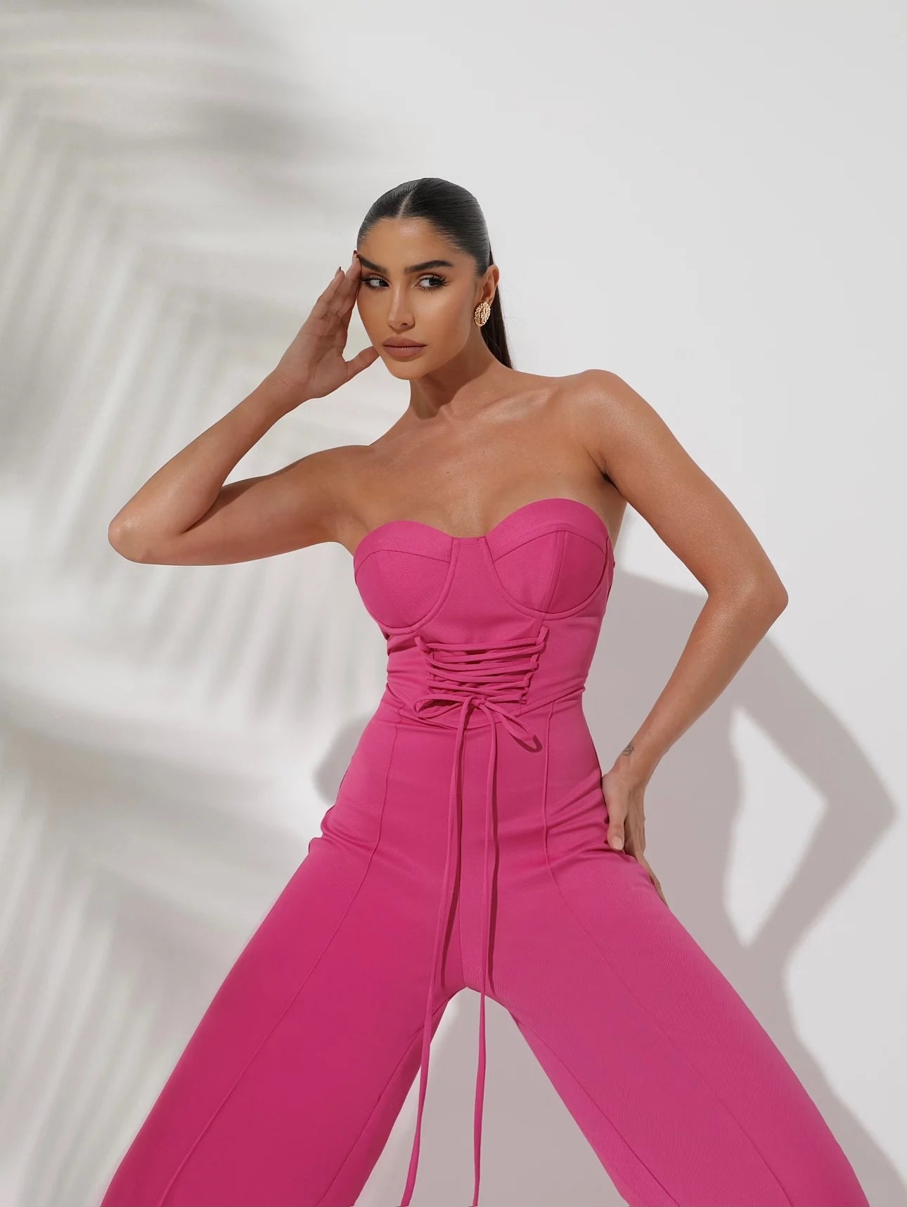 Macacão Amarração Lateral em Twill